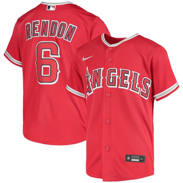 Anthony Rendon Los Angeles Angels Nike Youth Alternate Replica Player Jersey - Red - 49Native