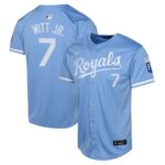 Bobby Witt Kansas City Royals Nike Youth Alternate Limited Player Jersey - Light Blue - 49Native