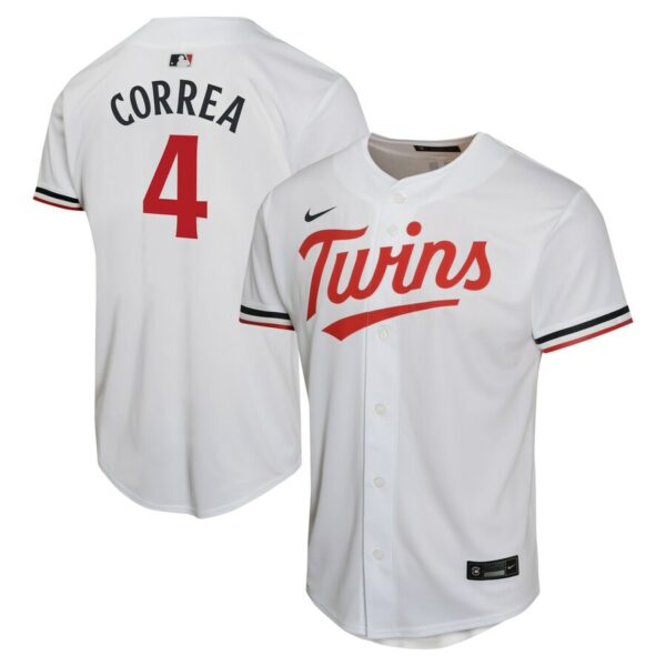 Carlos Correa Minnesota Twins Nike Youth Home Game Player Jersey - White - 49Native