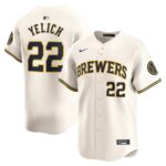 Christian Yelich Milwaukee Brewers Nike Youth Home Limited Player Jersey - Cream - 49Native