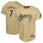 Corbin Carroll Arizona Diamondbacks Nike Youth City Connect Limited Player Jersey - Sand - 49Native