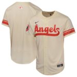 Los Angeles Angels Nike Youth City Connect Limited Jersey - Cream - 49Native