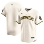 Milwaukee Brewers Nike Youth Home Limited Jersey - Cream - 49Native