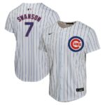 Dansby Swanson Chicago Cubs Nike Youth Home Game Player Jersey - White - 49Native