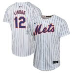 Francisco Lindor New York Mets Nike Youth Home Game Player Jersey - White - 49Native