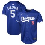 Freddie Freeman Los Angeles Dodgers Nike Youth Alternate Limited Player Jersey - Royal - 49Native
