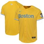 Boston Red Sox Nike Youth City Connect Limited Jersey - Gold - 49Native