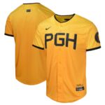 Pittsburgh Pirates Nike Youth City Connect Limited Jersey - Gold - 49Native