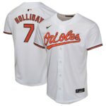 Jackson Holliday Baltimore Orioles Nike Youth Home Player Game Jersey - White - 49Native