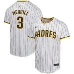 Jackson Merrill San Diego Padres Nike Youth Home Player Game Jersey - White - 49Native