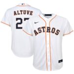 Jose Altuve Houston Astros Nike Youth Alternate Replica Player Jersey - White - 49Native