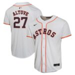 Jose Altuve Houston Astros Nike Youth Home Game Player Jersey - White - 49Native