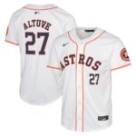 Jose Altuve Houston Astros Nike Youth Home Limited Player Jersey - White - 49Native