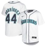 Julio Rodríguez Seattle Mariners Nike Youth Home Replica Player Jersey - White - 49Native