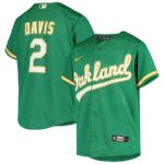 Khris Davis Oakland Athletics Nike Youth Alternate Replica Jersey - Green - 49Native