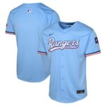 Texas Rangers Nike Youth Alternate Limited Jersey - Light Blue - 49Native