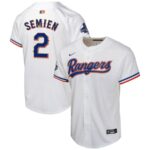 Marcus Semien Texas Rangers Nike Youth 2024 Gold Collection Limited Player Jersey - White - 49Native