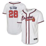 Matt Olson Atlanta Braves Nike Youth Home Limited Player Jersey - White - 49Native