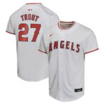 Mike Trout Los Angeles Angels Nike Youth Home Game Player Jersey - White - 49Native