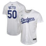 Mookie Betts Los Angeles Dodgers Nike Youth Home Game Player Jersey - White - 49Native