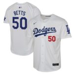 Mookie Betts Los Angeles Dodgers Nike Youth Home Limited Player Jersey - White - 49Native