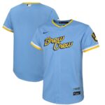 Milwaukee Brewers Nike Youth City Connect Replica Team Jersey - Powder Blue - 49Native