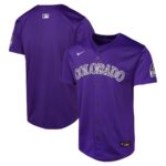 Colorado Rockies Nike Youth Alternate Limited Jersey - Purple - 49Native