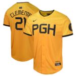 Roberto Clemente Pittsburgh Pirates Nike Youth City Connect Limited Player Jersey - Gold - 49Native