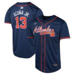 Ronald Acuña Jr. Atlanta Braves Nike Youth Alternate Limited Player Jersey - Navy - 49Native