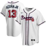 Ronald Acuña Jr. Atlanta Braves Nike Youth Alternate Replica Player Jersey - White - 49Native