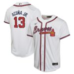 Ronald Acuña Jr. Atlanta Braves Nike Youth Home Game Player Jersey - White - 49Native