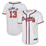 Ronald Acuña Jr. Atlanta Braves Nike Youth Home Limited Player Jersey - White - 49Native