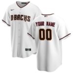 Arizona Diamondbacks Nike Youth Home Replica Custom Jersey - White - 49Native