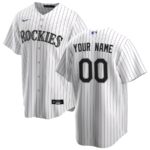 Colorado Rockies Nike Youth Home Replica Custom Jersey - White - 49Native