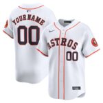 Houston Astros Nike Youth Home Limited Custom Jersey - White - 49Native