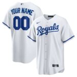 Kansas City Royals Nike Youth Replica Custom Jersey - White - 49Native