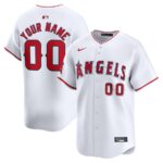 Los Angeles Angels Nike Youth Home Limited Custom Jersey - White - 49Native