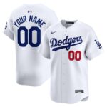 Los Angeles Dodgers Nike Youth Home Limited Custom Jersey - White - 49Native