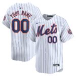 New York Mets Nike Youth Home Limited Custom Jersey - White - 49Native