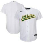 Oakland Athletics Nike Youth Home Replica Team Jersey - White - 49Native