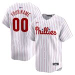 Philadelphia Phillies Nike Youth Home Limited Custom Jersey - White - 49Native