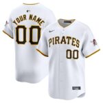 Pittsburgh Pirates Nike Youth Home Limited Custom Jersey - White - 49Native