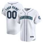 Seattle Mariners Nike Youth Home Limited Custom Jersey - White - 49Native
