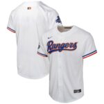 Texas Rangers Nike Youth 2024 Gold Collection Limited Jersey - White - 49Native