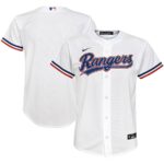 Texas Rangers Nike Youth Home Replica Team Jersey - White - 49Native