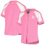 Oakland Athletics Youth Team Spirit Fashion Jersey - Pink - 49Native