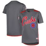 Chicago Cubs Stitches Youth Team V-Neck Jersey - Charcoal - 49Native