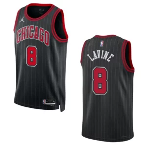 Chicago Bulls Zach LaVine 2022-23 Statement Edition Black Swingman Jersey - 49Native