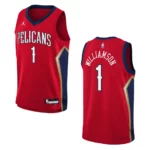 2022-23 New Orleans Pelicans Youth Statement Edition Zion Williamson Red Jersey - 49Native