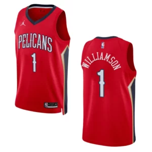 Zion Williamson Statement Edition New Orleans Pelicans 2022-23 Red Swingman Jersey - 49Native